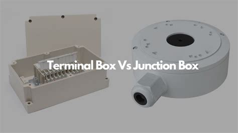 terminal enclosure vs junction box